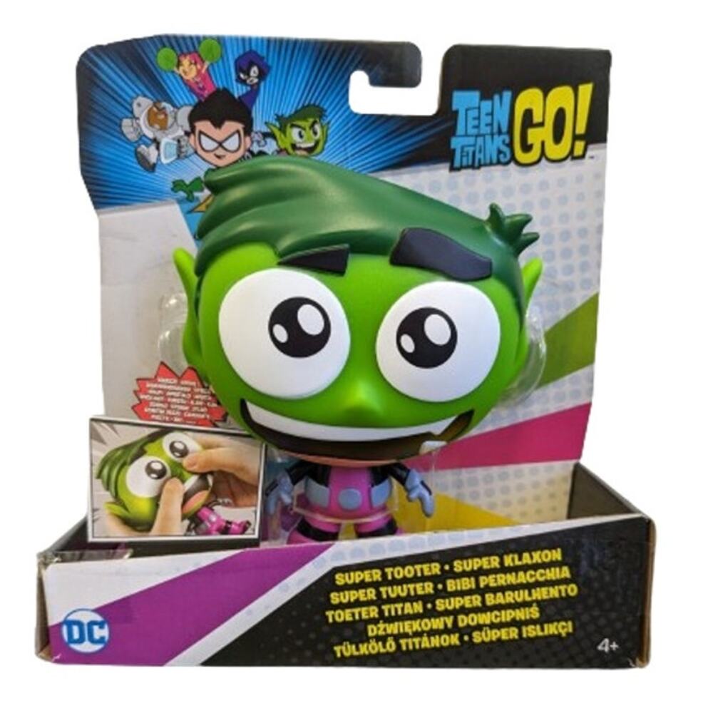 Teen Titans Go! Super Tooters Beastboy Figure MATTEL-Green-NWT-M42